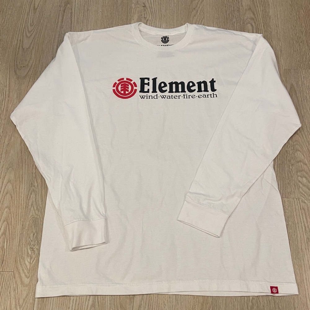 NWOT -Element White Long Sleeve Graphic Tree Logo Shirt Unisex Mens size XL